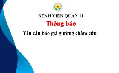 Thông báo Yêu cầu báo giá giường châm cứu